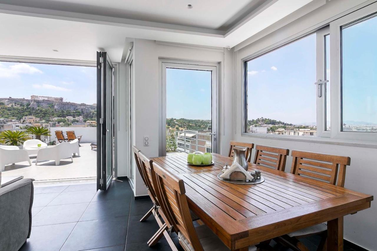 Acropolis Panorama View Penthouse With Private Terraces A Contemporary Parthenon Apartment Атина Екстериор снимка